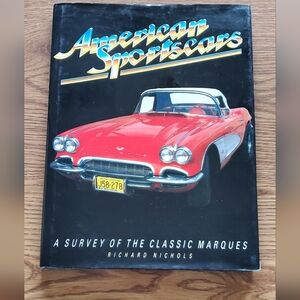 American Sportscars By Richard Nicols 1988 Hardcover